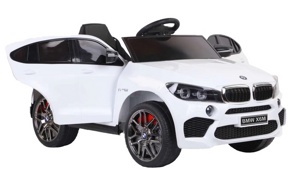 Детский электромобиль Electric Toys BMW Х6 LUX 4x4 (белый) 2021г - фото