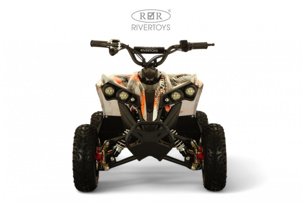 Детский электроквадроцикл RiverToys MARK (оранжевый) - фото6