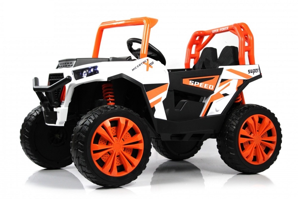 Детский электромобиль RiverToys F888FF-A (оранжевый) Функция качалки