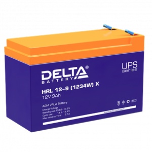 Аккумулятор для ИБП Delta HRL 12-9 (1234W) X (12В/9 А·ч) - фото