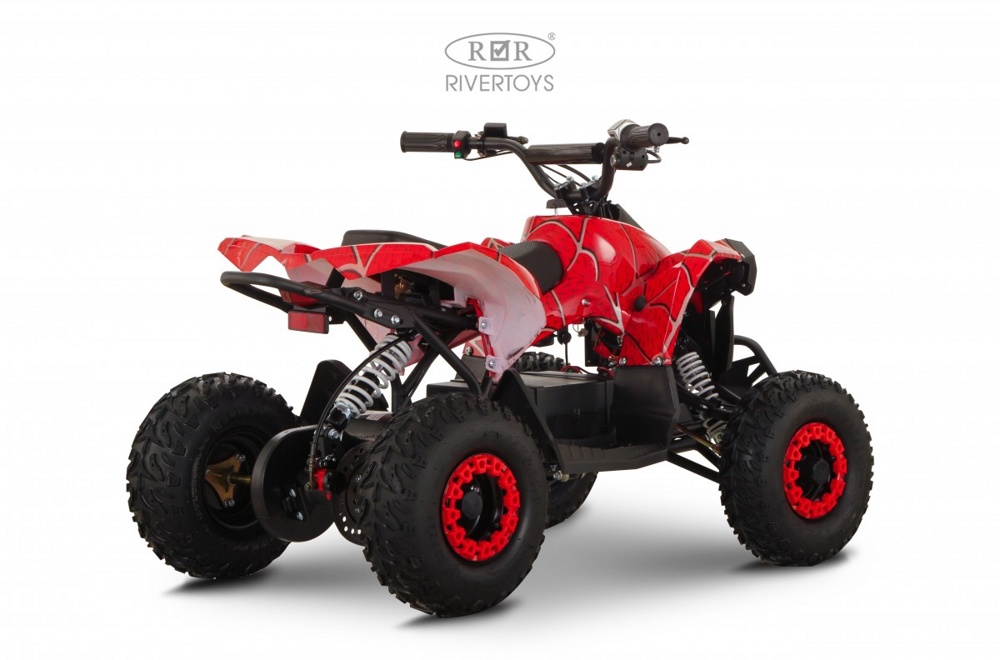Детский электроквадроцикл RiverToys MARK (красный Spider) - фото3