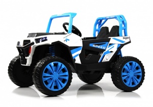 Детский электромобиль RiverToys F888FF-A (синий) Функция качалки - фото