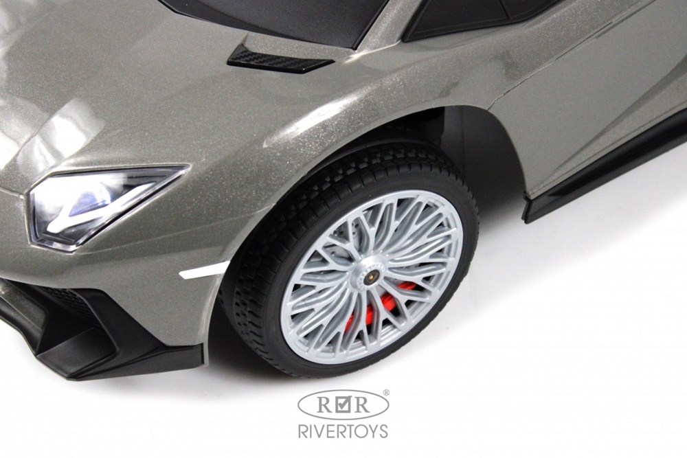 Детский толокар RiverToys M555MM-D (серый) Lamborghini Aventador SV - фото2