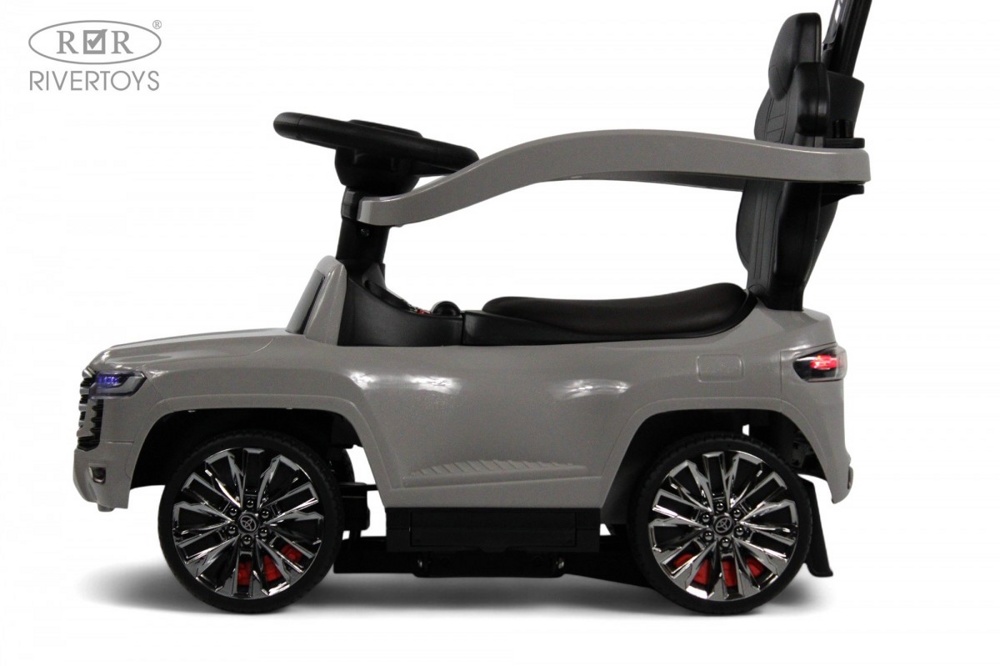 Детский толокар RiverToys Toyota Land Cruiser 300 Z002ZZ-C (серый) фото-3