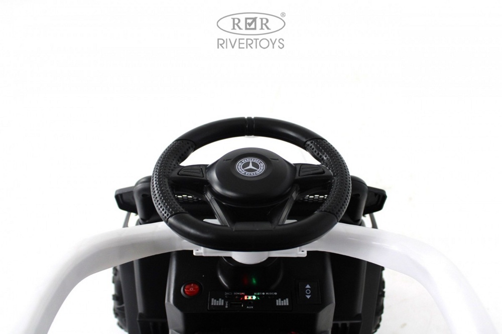 Детский электромобиль RiverToys G005GG-A (белый) - фото3