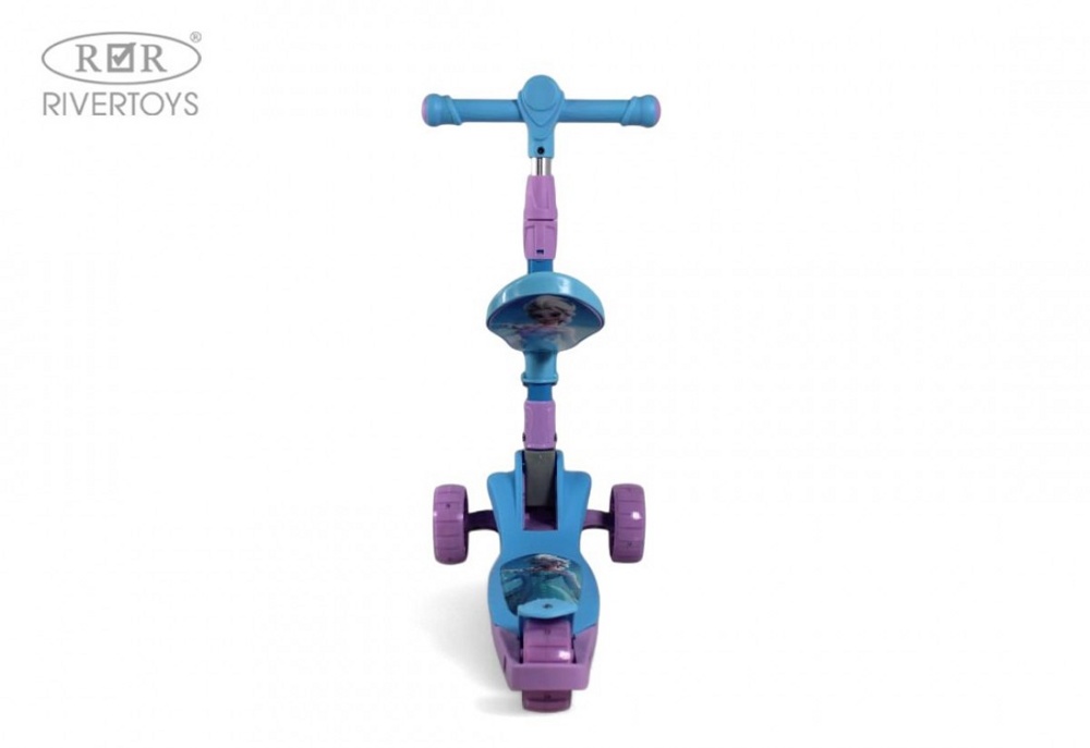 Детский самокат RiverToys HB-101 (голубой) - фото3