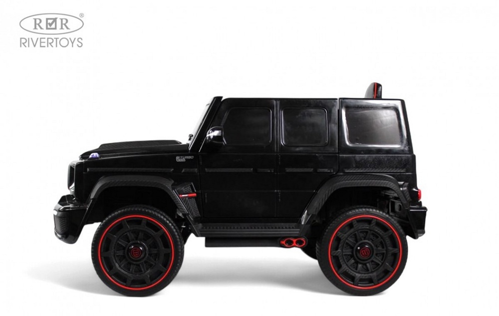 Детский электромобиль RiverToys Z999ZZ (черный) Полноприводный Mercedes Brabus - фото4