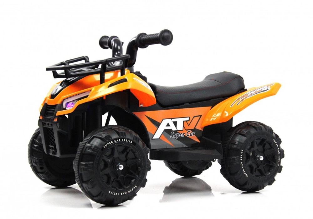 Детский электроквадроцикл RiverToys L111LL (оранжевый)