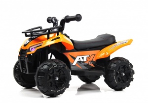Детский электроквадроцикл RiverToys L111LL (оранжевый) - фото