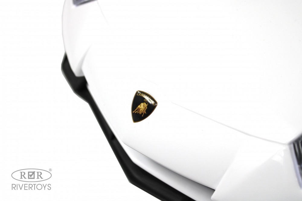 Детский толокар RiverToys M555MM-H (белый) Lamborghini Aventador SV - фото2