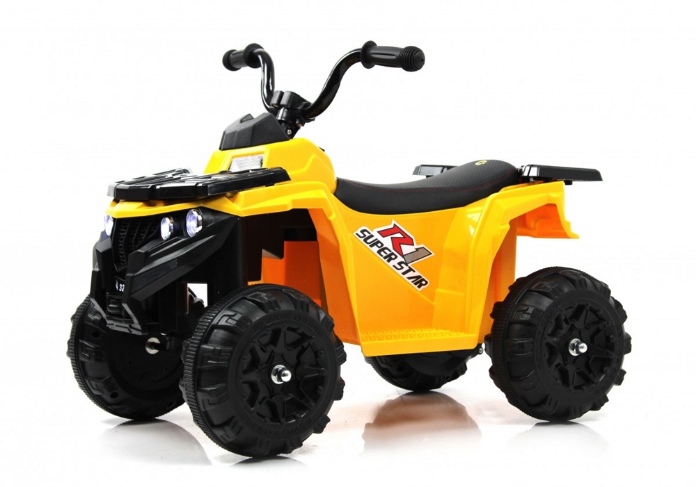 Детский электроквадроцикл RiverToys L222LL (желтый)