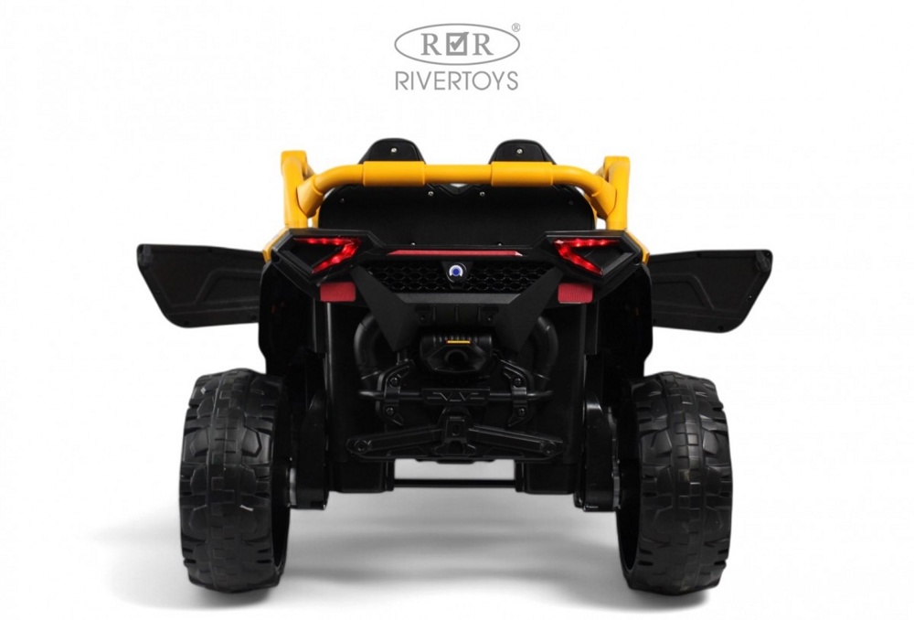 Детский электромобиль RiverToys K707AM (желтый) - фото4