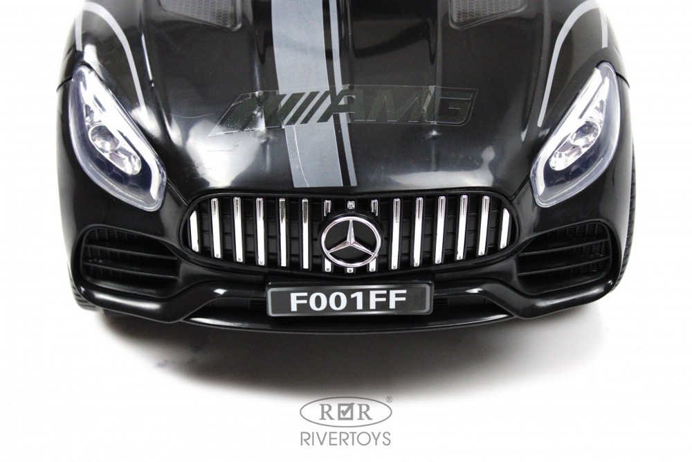 Детский толокар RiverToys F001FF (черный) Mercedes - фото2
