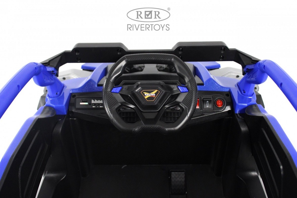 Детский электромобиль RiverToys K707AM (синий) - фото6