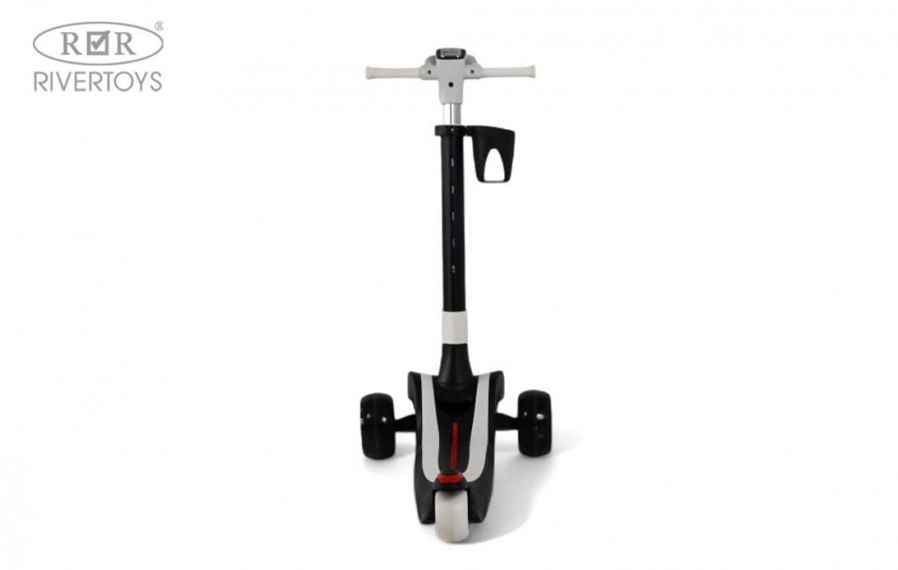 Детский cамокат RiverToys HB-333 (черный) - фото5