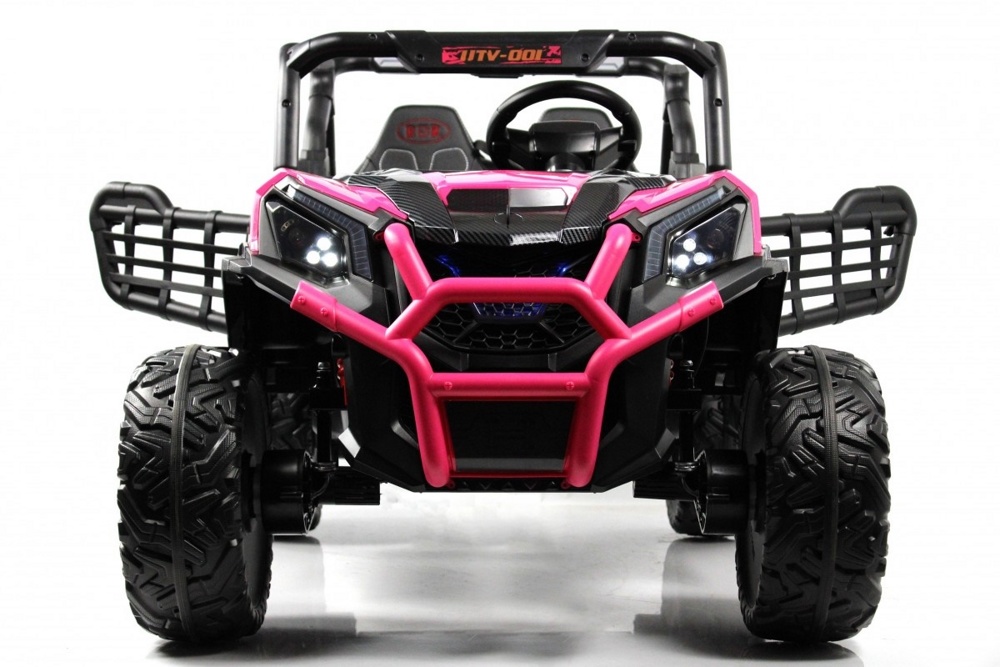Детский электромобиль Baby Driver F222 4WD (розовый) Buggy Полноприводный Двухместный - фото2