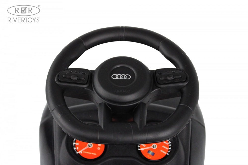 Детский толокар RiverToys Z004ZZ-A (черный) - фото3