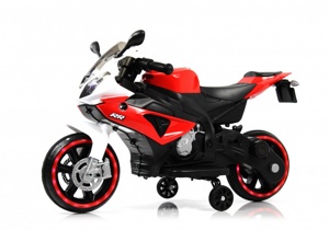 Детский электромотоцикл RiverToys X002XX (красно-белый) - фото