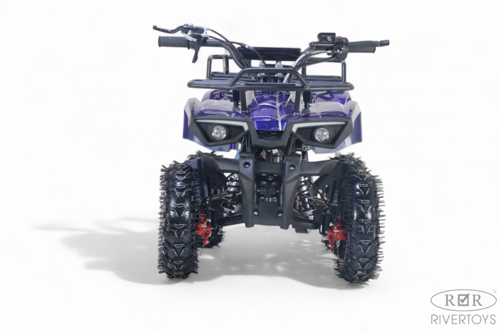 Детский квадроцикл RiverToys TIGER (синий spider) Бензиновый - фото4