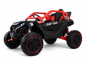 Детский электромобиль RiverToys Z707ZZ (черно-красный) - фото