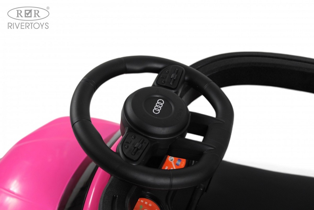 Детский толокар RiverToys Z005ZZ-AP (розовый) Audi фото-3