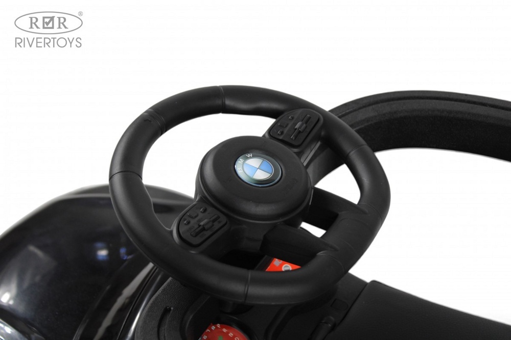 Детский толокар RiverToys Z005ZZ-BP (черный) BMW фото-3