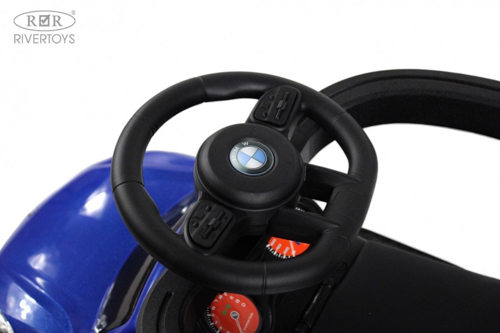 Детский толокар RiverToys Z005ZZ-BP (синий) BMW фото-3