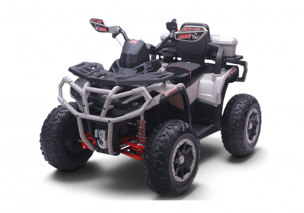 Детский электроквадроцикл RiverToys Z111ZZ (серый) Полноприводный - фото1 Детский электроквадроцикл RiverToys Z111ZZ (серый) Полноприводный - фото1