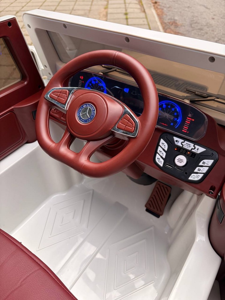 Детский электромобиль Baby Driver D333 (белый) Mercedes-Benz G65 Полноприводный фото-3 Детский электромобиль Baby Driver D333 (белый) Mercedes-Benz G65 Полноприводный фото-3
