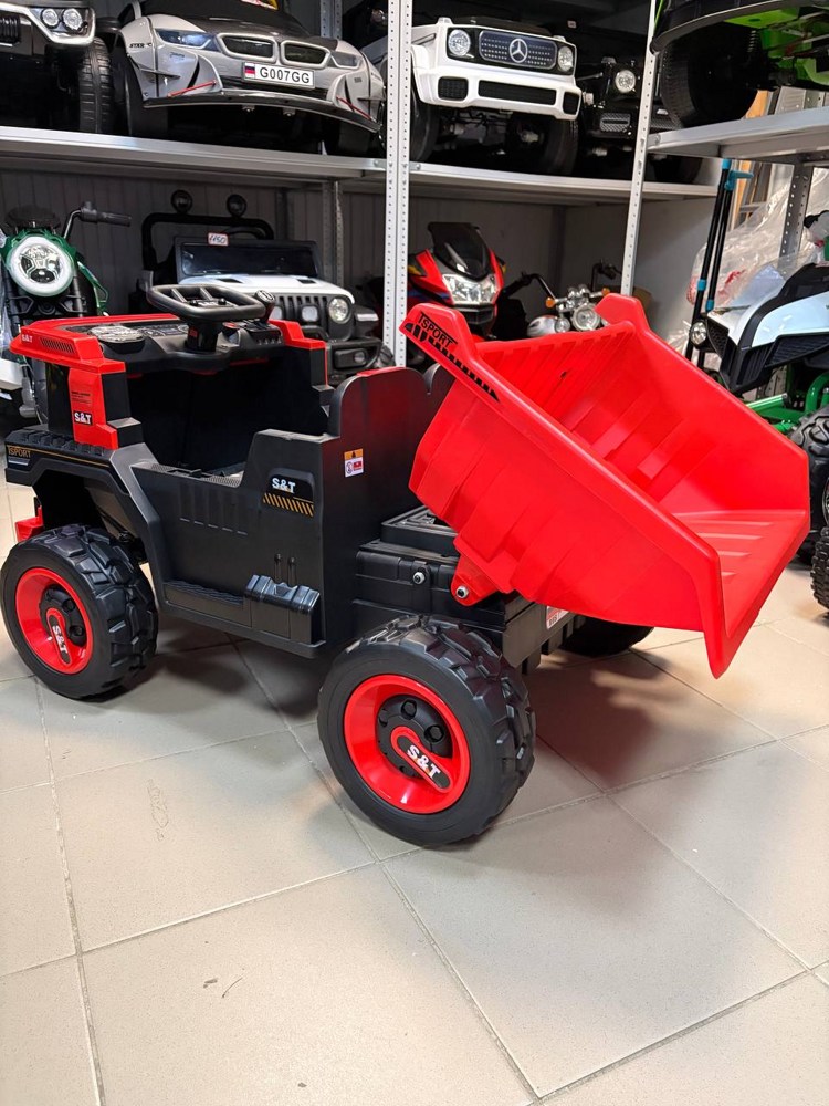 Детский электромобиль RiverToys K555PX (красный) фото-4