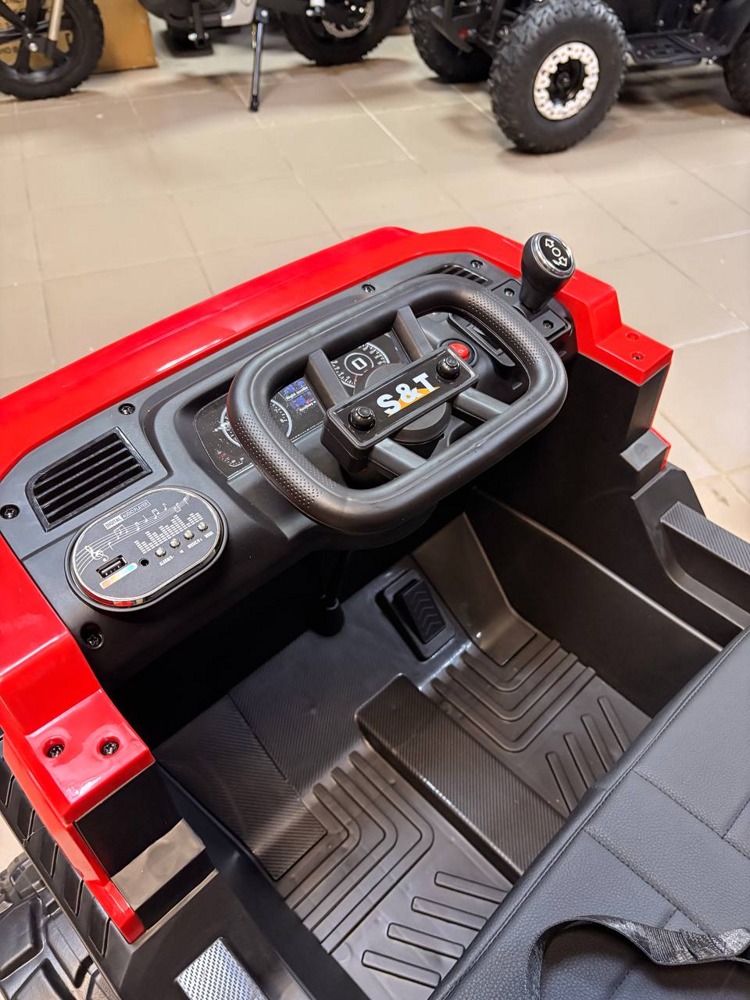 Детский электромобиль RiverToys K555PX (красный) фото-3