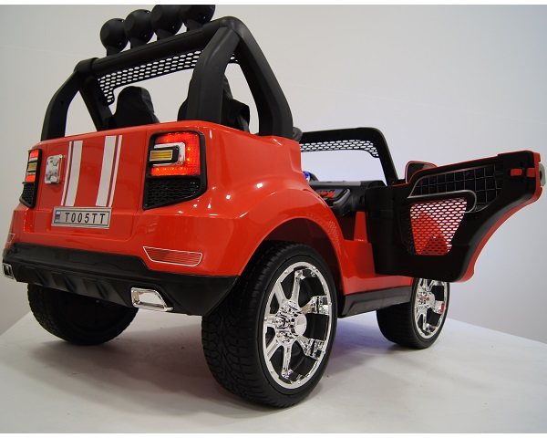 Детский электромобиль RiverToys T005TT 4WD (красный) полноприводный двухместный BMW - фото3