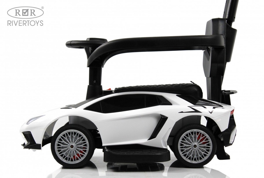 Детский толокар RiverToys M555MM-H (белый) Lamborghini Aventador SV - фото3