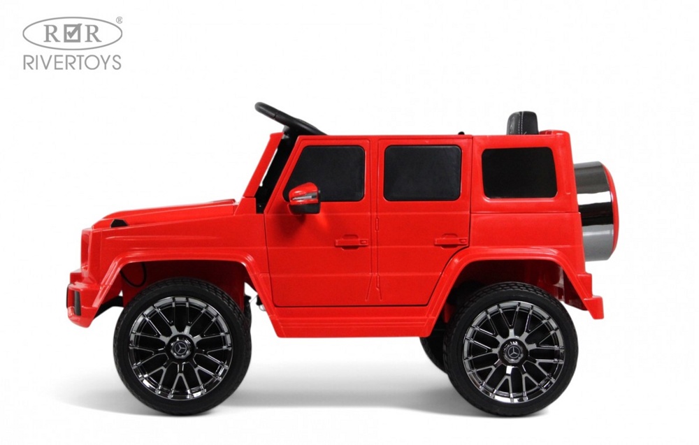 Детский электромобиль RiverToys Mercedes-AMG G63 G222GG (красный) - фото3