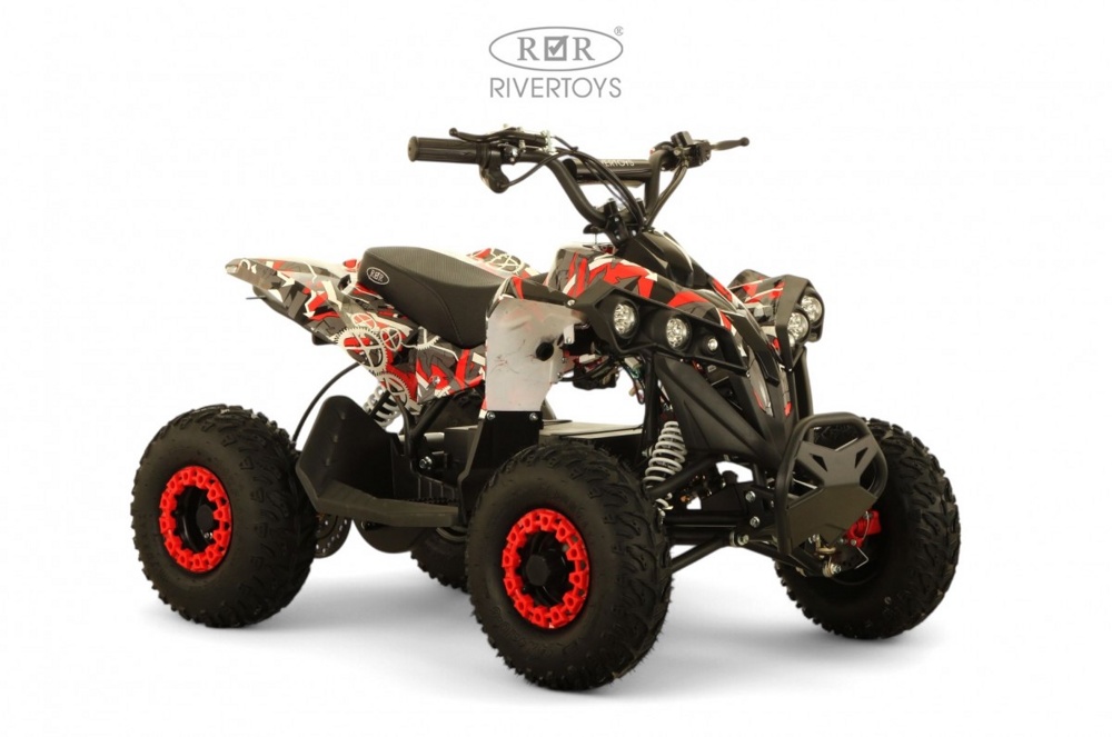 Детский электроквадроцикл RiverToys MARK (красный Special) - фото2