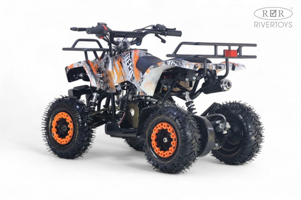 Детский квадроцикл RiverToys TIGER (оранжевый) Бензиновый - фото2