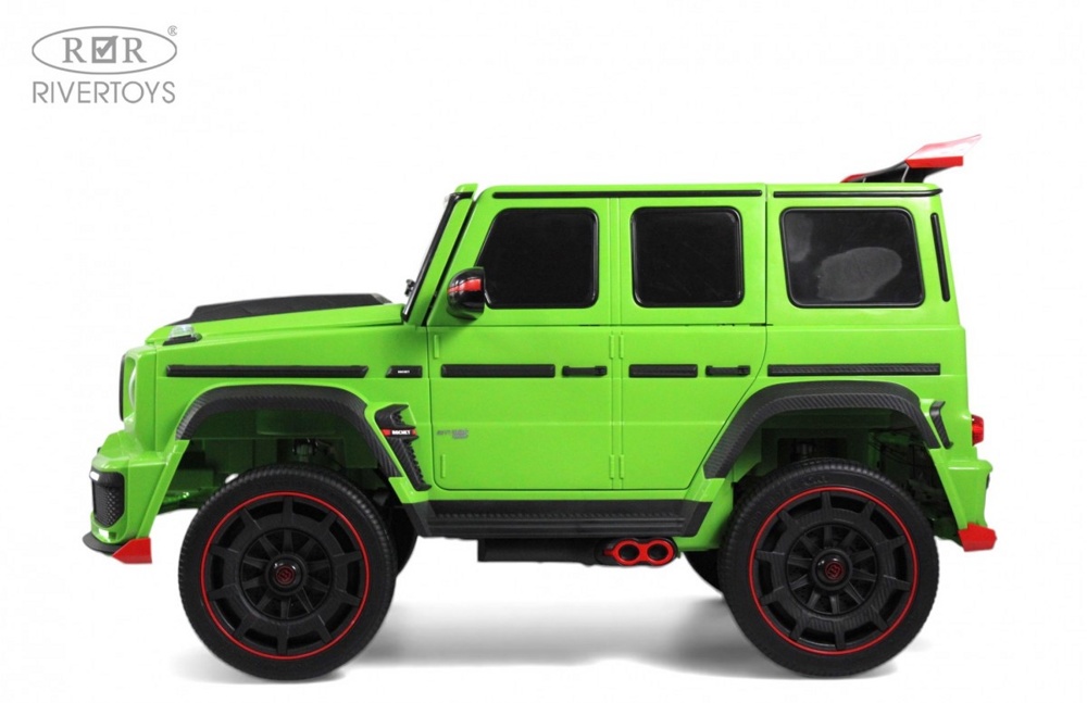 Детский электромобиль RiverToys Z888ZZ (зеленый) Brabus Полноприводный Двухместный - фото2 Детский электромобиль RiverToys Z888ZZ (зеленый) Brabus Полноприводный Двухместный - фото2
