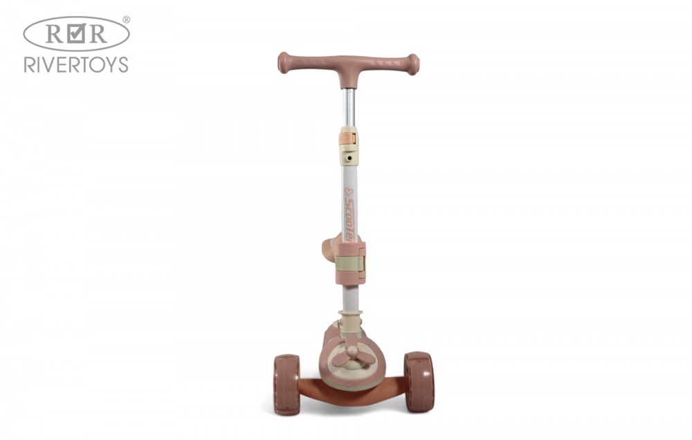 Детский самокат RiverToys HB-8001S (розовый) фото-3 Детский самокат RiverToys HB-8001S (розовый) фото-3
