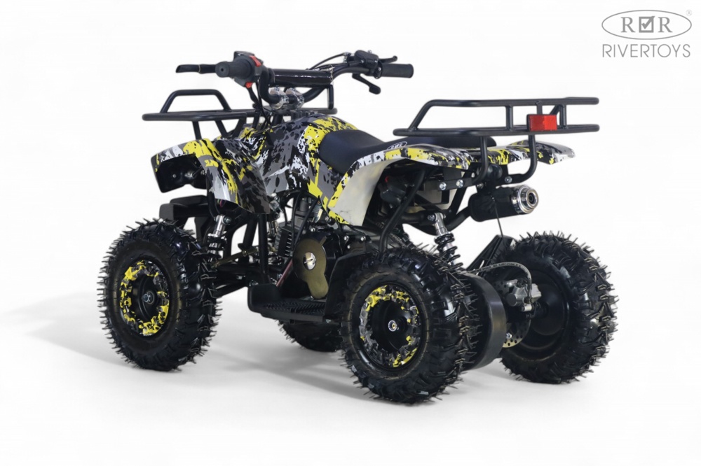 Детский квадроцикл RiverToys TIGER (желтый special) Бензиновый - фото6