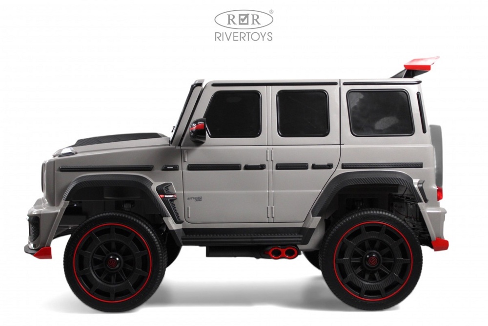 Детский электромобиль RiverToys Z888ZZ (серый) Brabus Полноприводный Двухместный - фото2 Детский электромобиль RiverToys Z888ZZ (серый) Brabus Полноприводный Двухместный - фото2