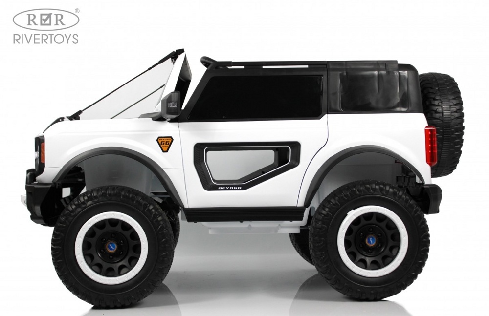 Детский электромобиль RiverToys K999AM (белый) Полноприводный - фото4