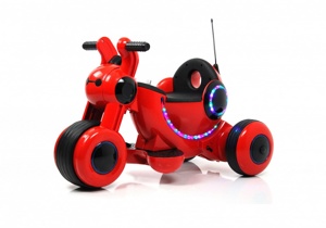 Детский электромобиль, мотоцикл RiverToys HL300 (красный) Z - фото