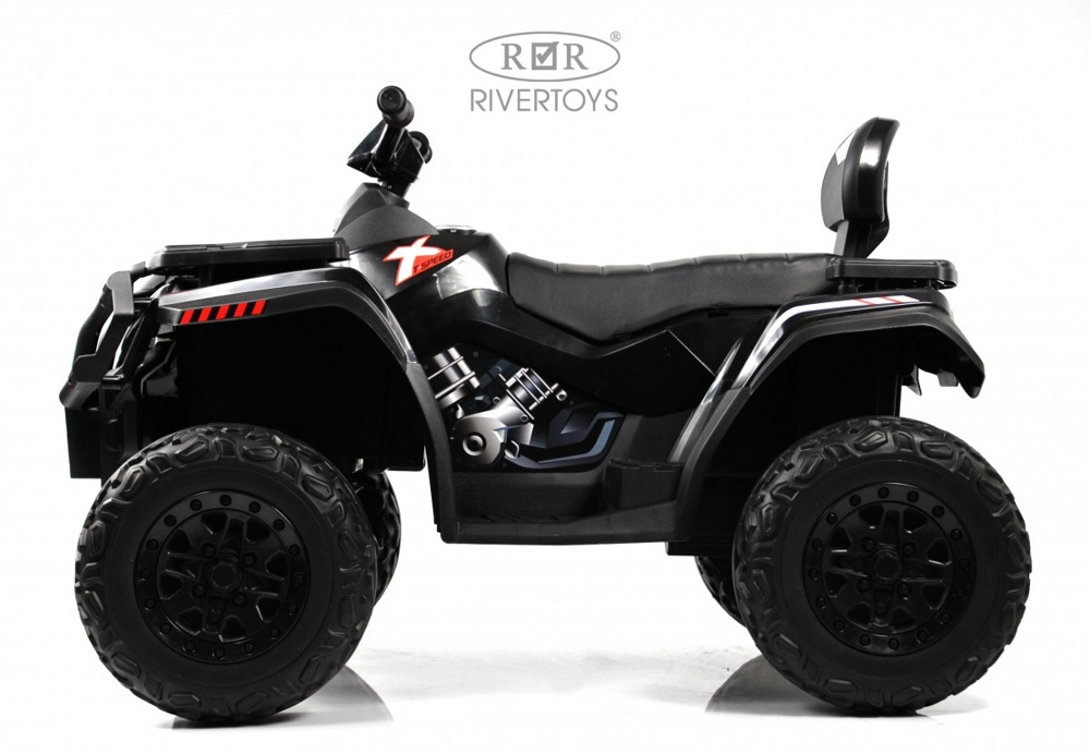 Детский электроквадроцикл RiverToys T001TT 4WD (чёрный) 12V/10Ah - фото4