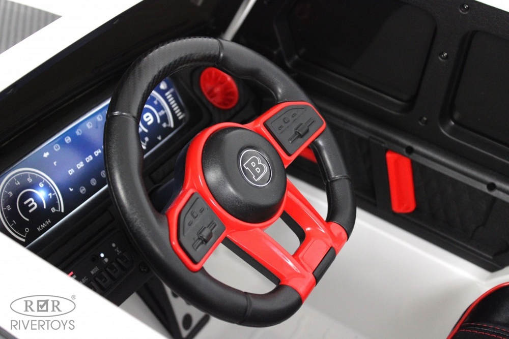 Детский электромобиль RiverToys Z999ZZ (белый) Полноприводный - фото6