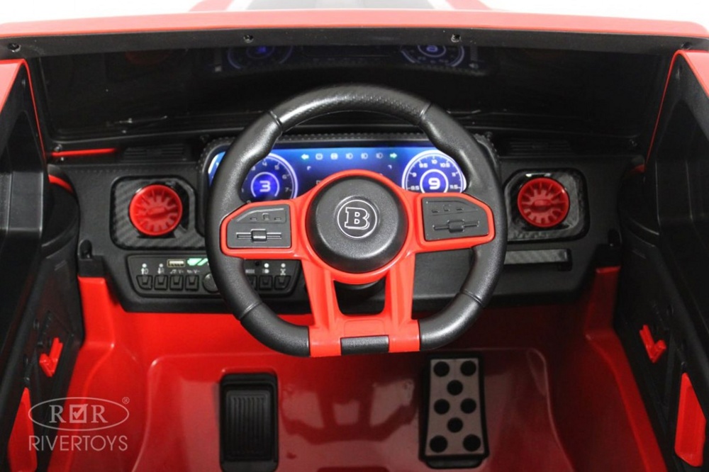 Детский электромобиль RiverToys Z777ZZ (красный) Полный привод - фото3