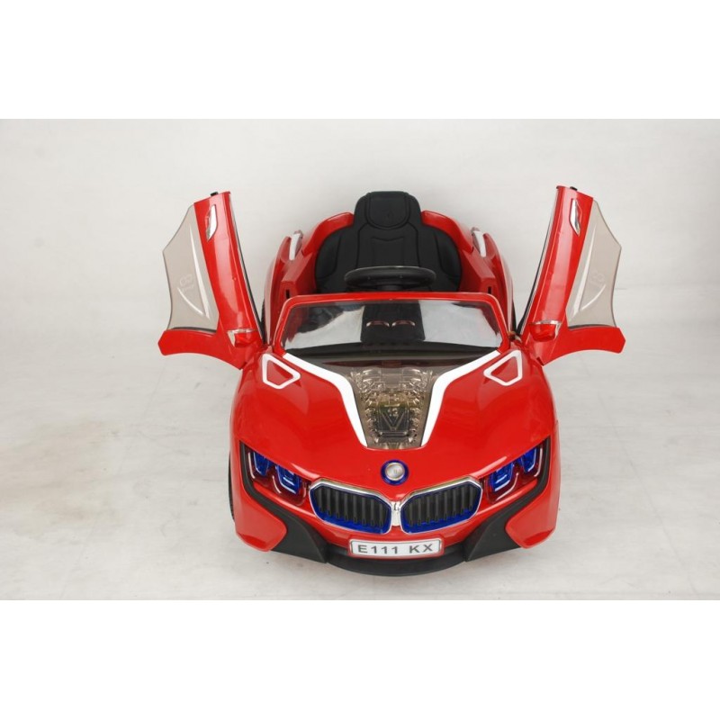 Детский электромобиль RiverToys BMW I8 E008KX (красный) - фото2
