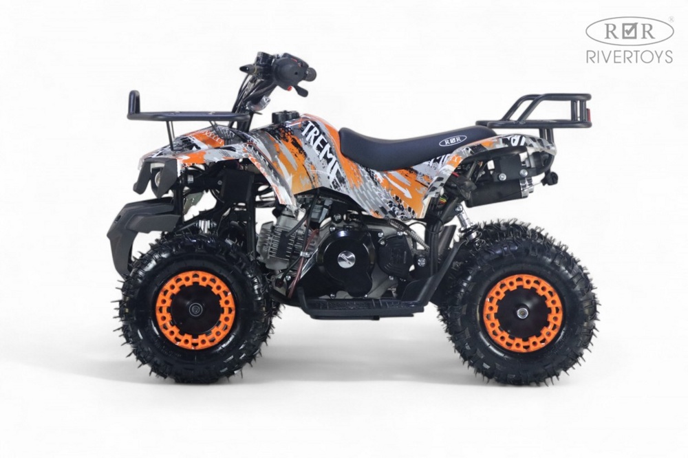 Детский квадроцикл RiverToys TIGER (оранжевый) Бензиновый - фото3