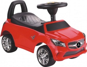Детская машинка-каталка, толокар RiverToys Mercedes-Benz JY-Z01C (красный/черный) - фото