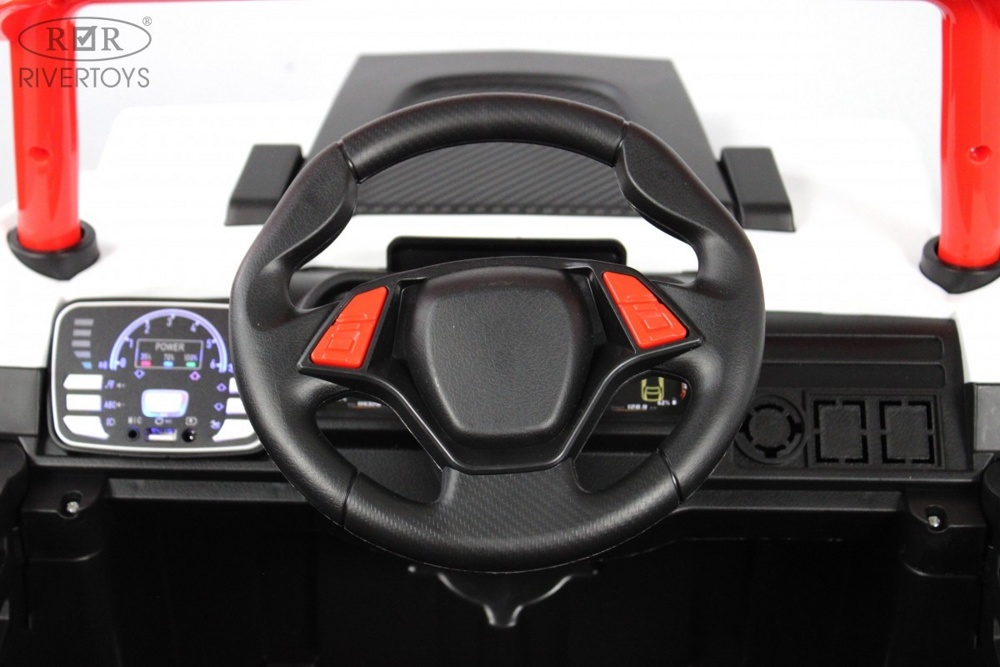Детский электромобиль RiverToys F888FF-A 4WD (красный) - фото2