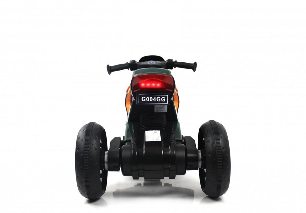 Детский электромотоцикл RiverToys G004GG (зеленый) - фото4